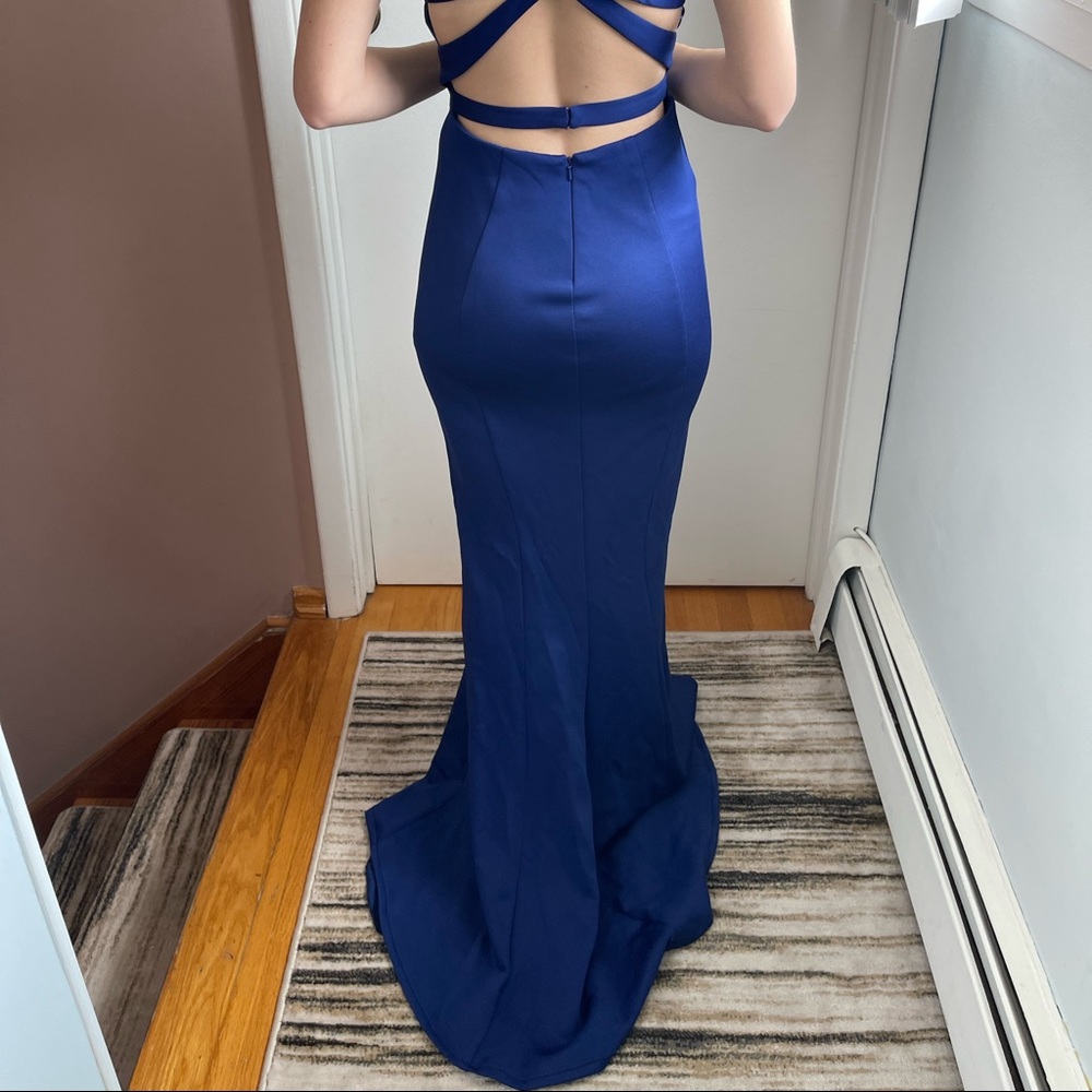 Blue long Dress